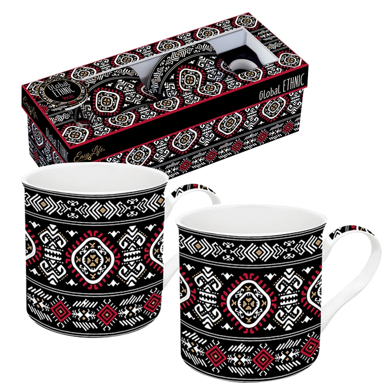 Porzellan-Tasse - Global Ethnic Incas, Muster Porzellan-Tasse - Global Ethnic Incas