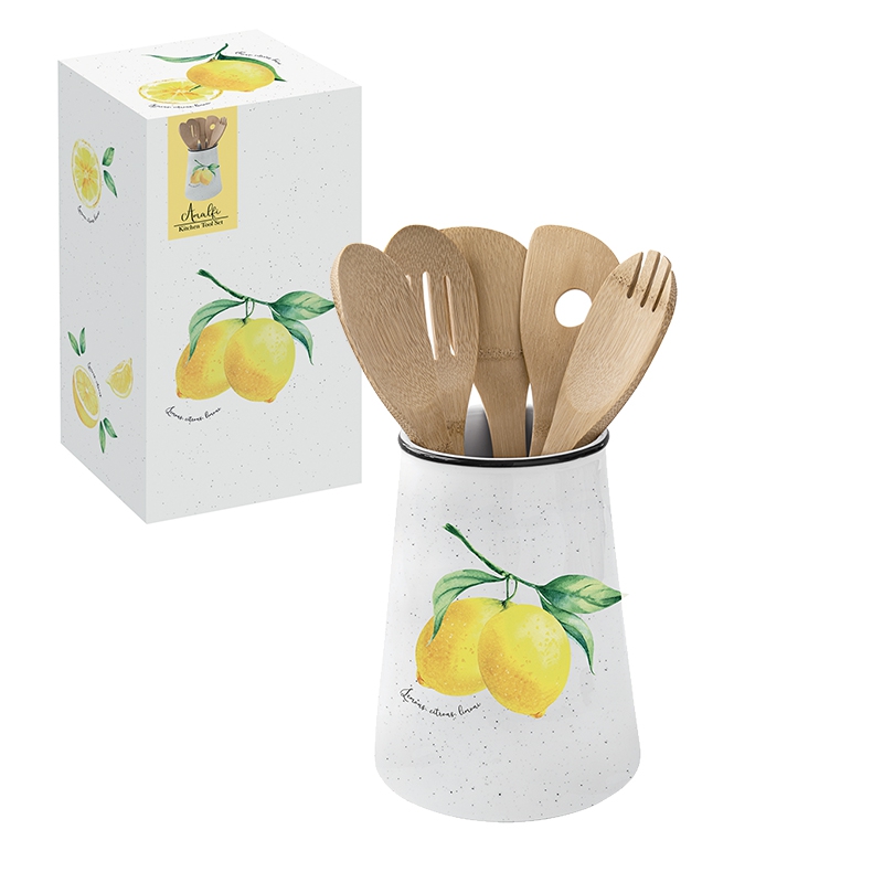 Porcelain holder - Amalfi, lemons Porcelain holder - Amalfi