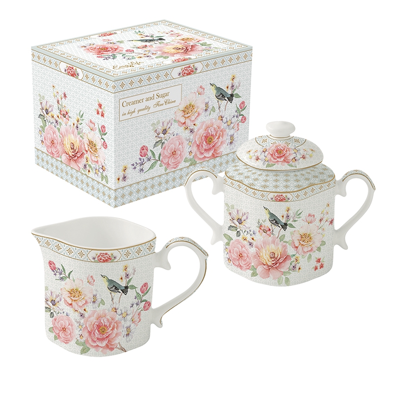 Cucharilla - A Day in the Garden, rosas, pájaros Cucharilla - A Day in the Garden