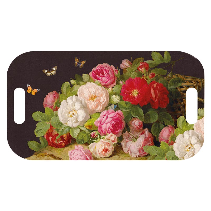 tray - Victorian Garden, roses, butterflies tray - Victorian Garden