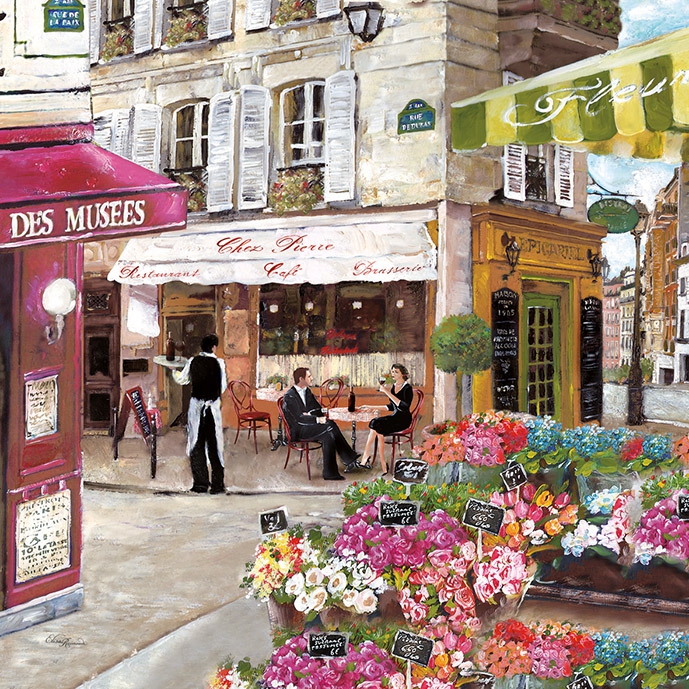 餐巾33x33厘米 - RUES DE PARIS