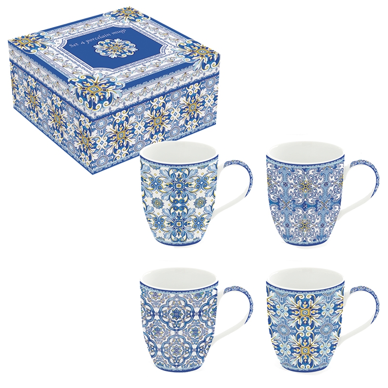 Taza de porcelana - Mailolica, ornamentos Taza de porcelana - Mailolica