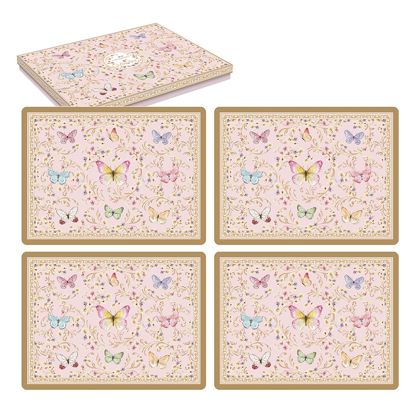 Cork placemats - Majestic Butterflies, butterflies, flowers Cork placemats - Majestic Butterflies