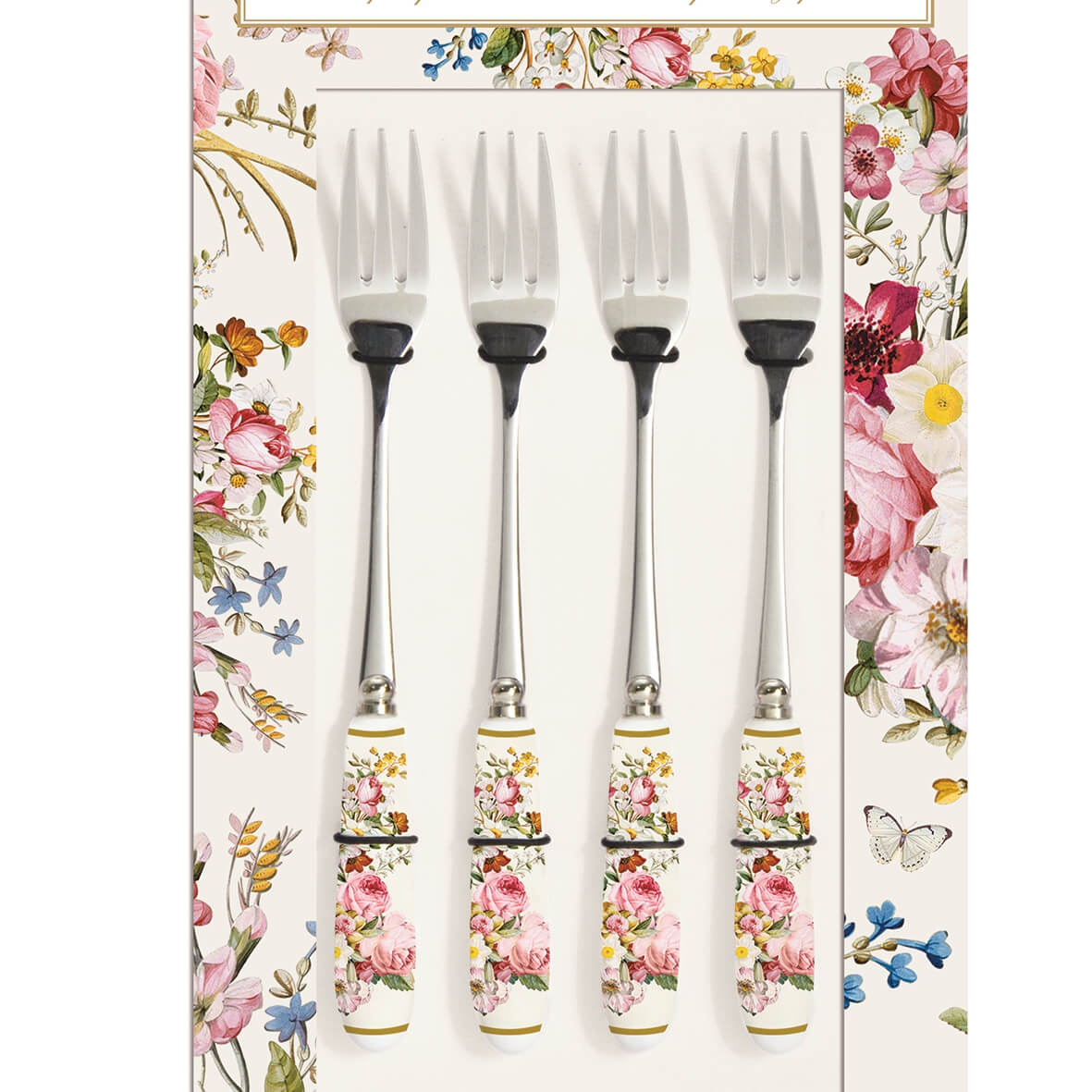 Kuchengabeln - Blooming Opulence, Rosen Kuchengabeln - Blooming Opulence