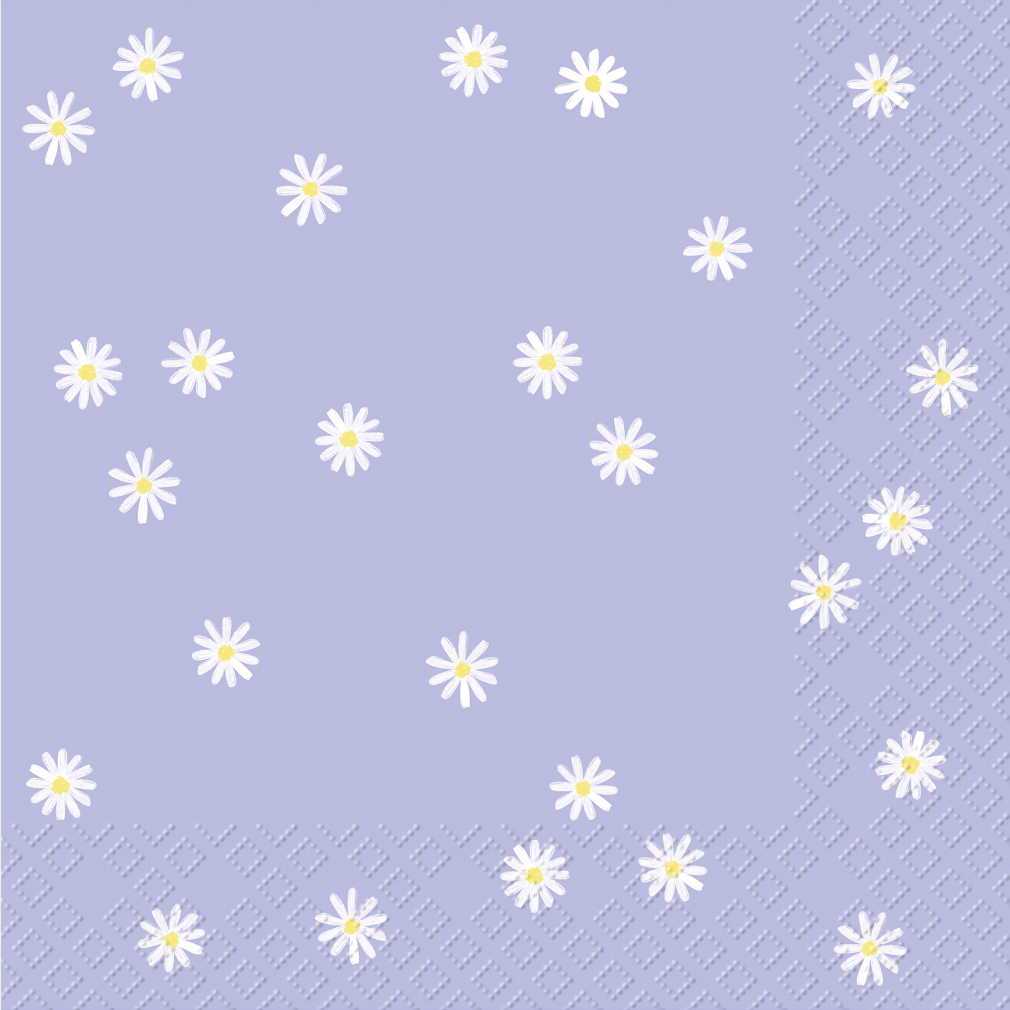 Servietten 33x33 cm - Karla, Gänseblümchen, Blumen Servietten 33x33 cm - Karla