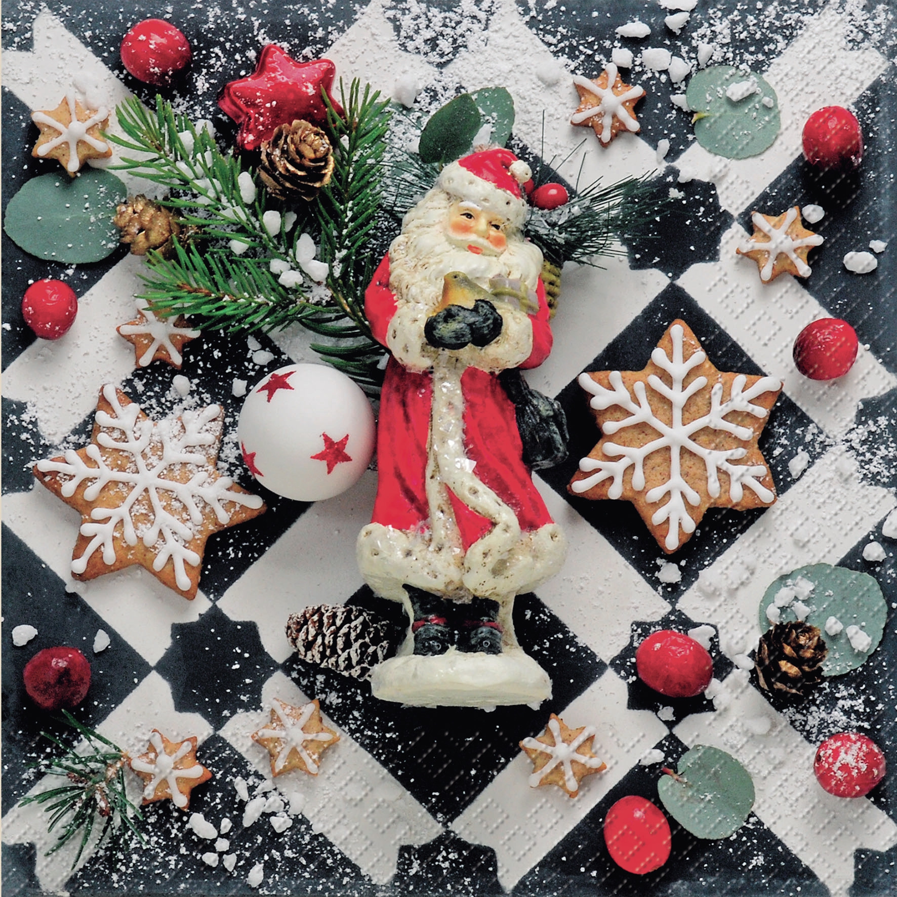 Napkins 33x33 cm - Harald rot