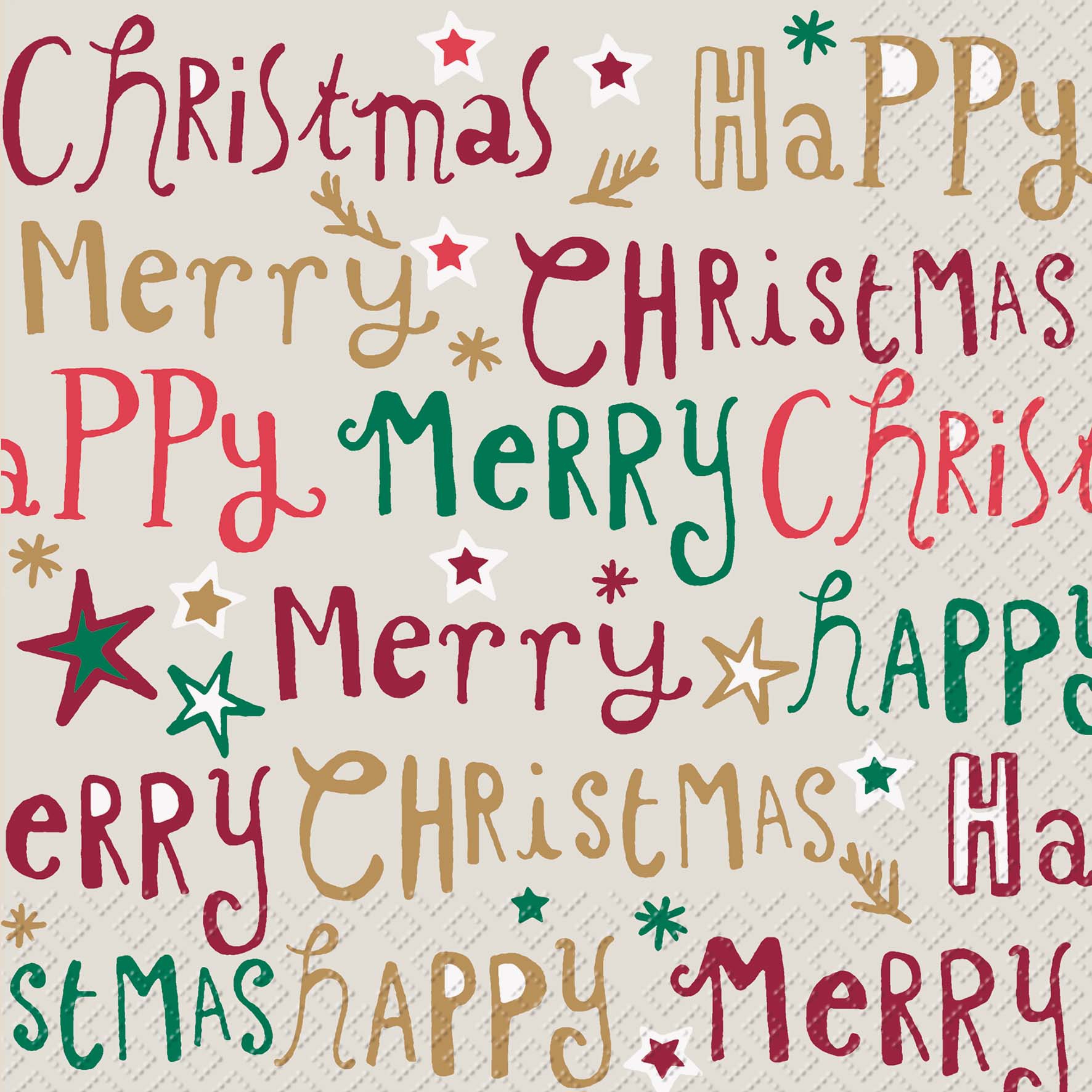 Servietten 33x33 cm - Bente beige dunkel, Schriften Servietten 33x33 cm - Bente beige dunkel