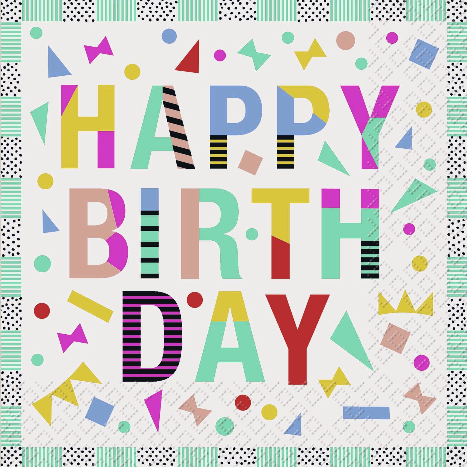 Napkins 33x33 cm - Jukka, scripts, Birthday, Events Napkins 33x33 cm - Jukka