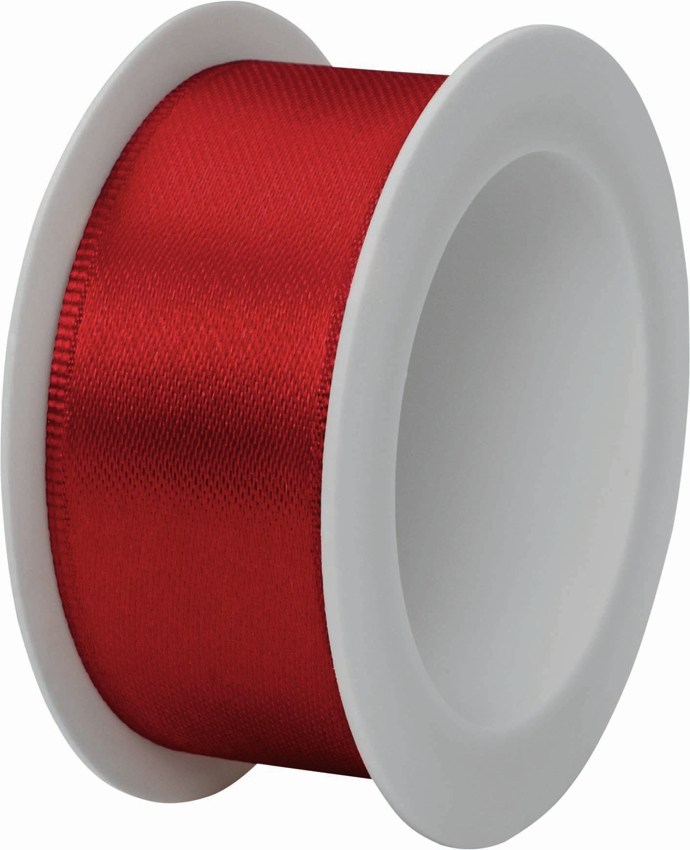Doppel-Satinband - Satin Spule 25mm, rot Doppel-Satinband - Satin Spule 25mm