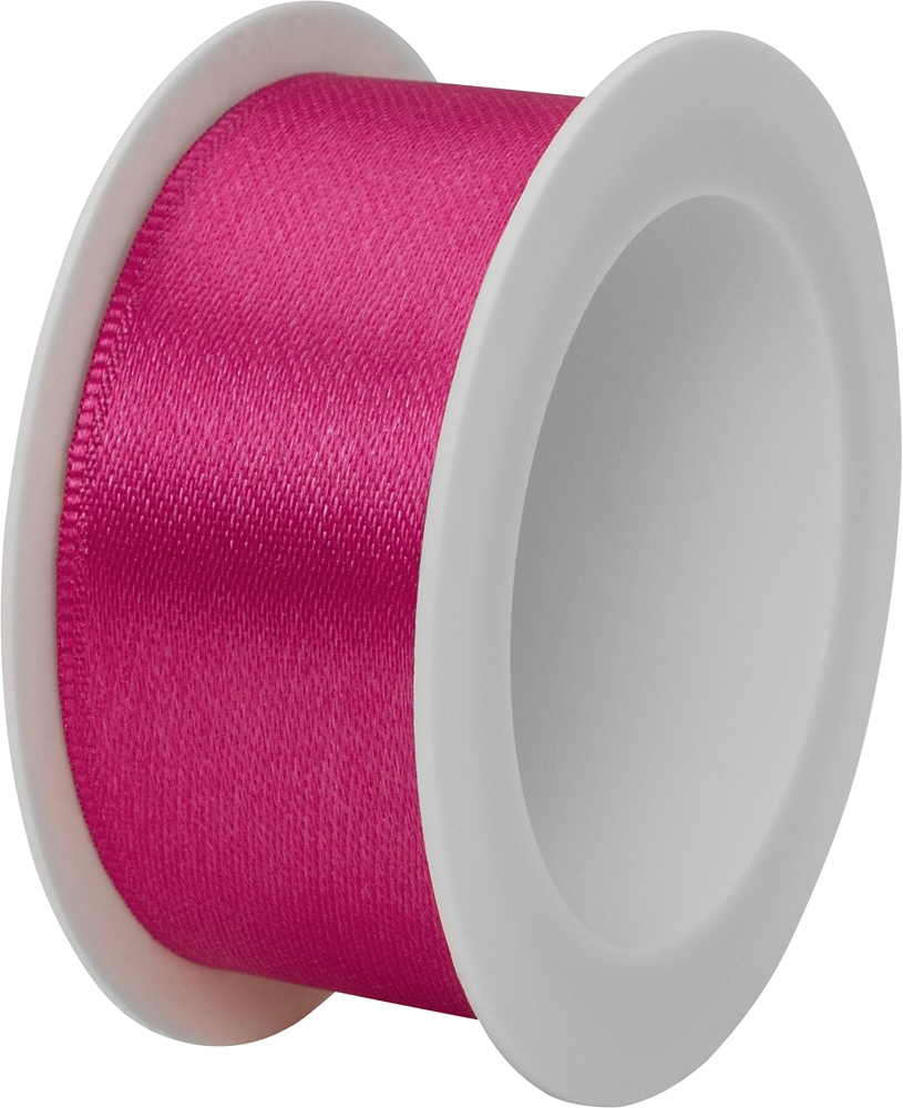 Double satin ribbon - Satin Spule 25mm, pink Double satin ribbon - Satin Spule 25mm