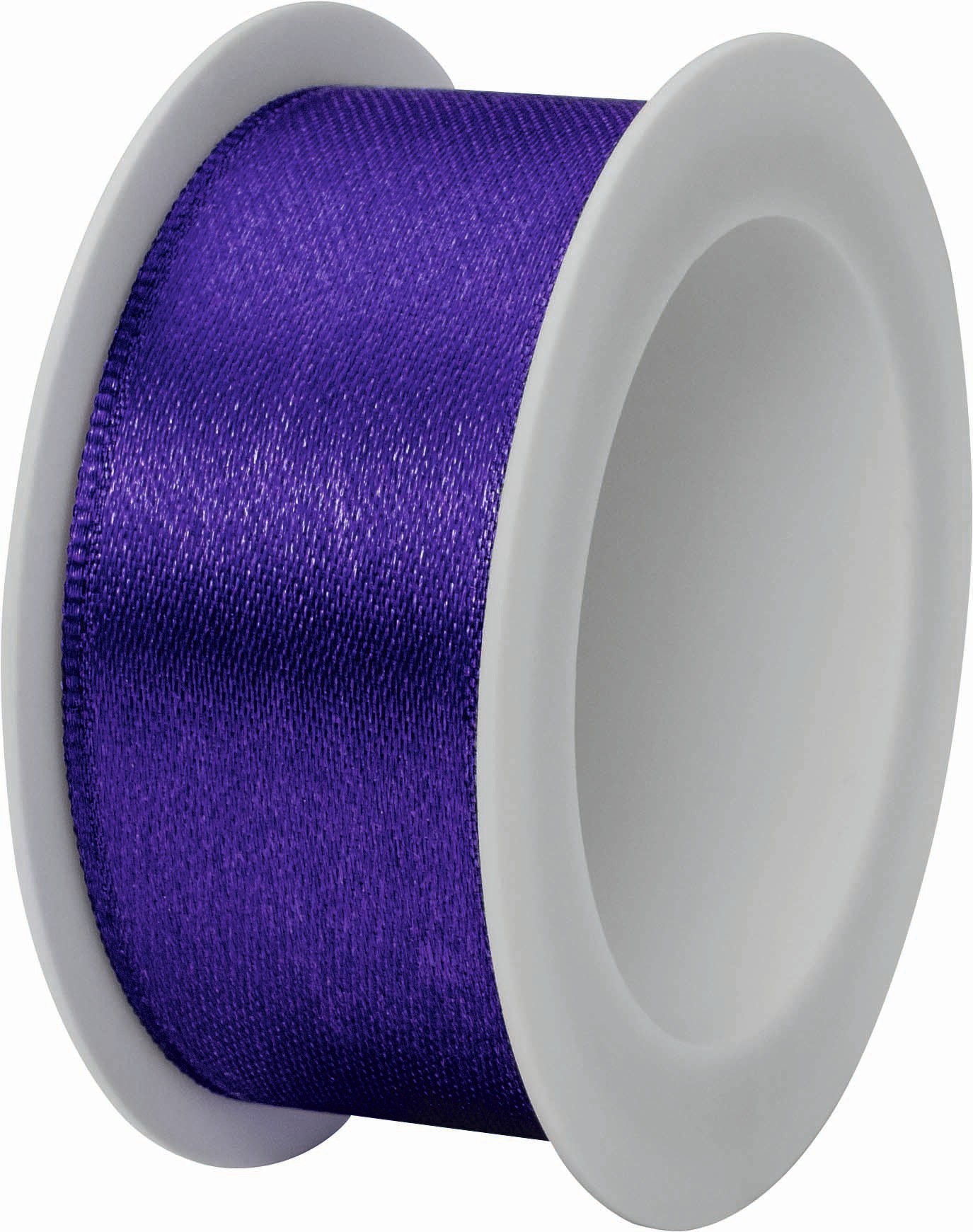 Doppel-Satinband - Satin Spule 25mm, lila Doppel-Satinband - Satin Spule 25mm