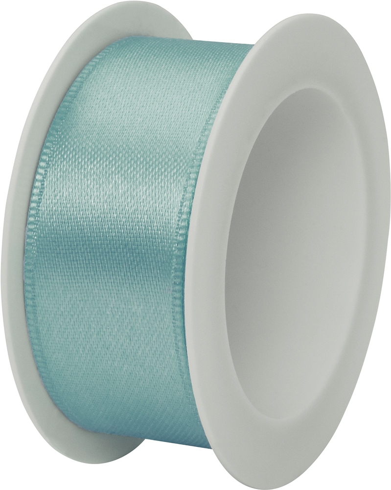 Doppel-Satinband - Satin Spule 25mm, hellblau Doppel-Satinband - Satin Spule 25mm