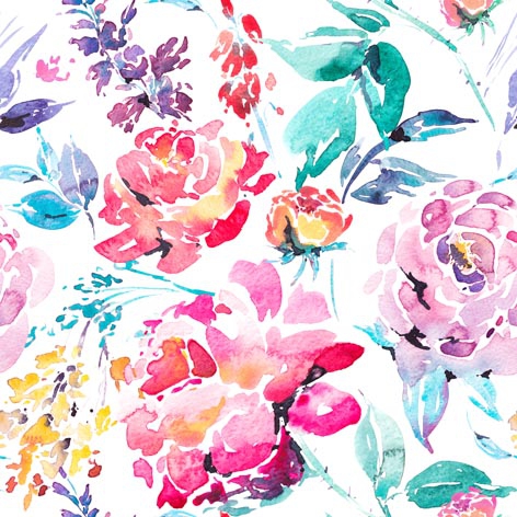 Napkins 33x33 cm - Fleurs Lumineuses multi