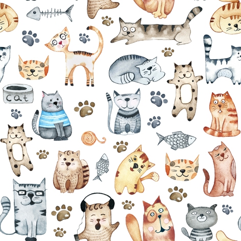 Servietten 33x33 cm - Pet Cats