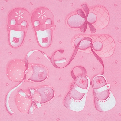 Servilletas 33x33 cm - New Arrival Girl