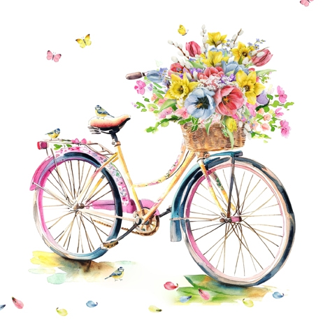 Serviettes 33x33 cm - Viaggio di Primavera